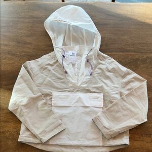 Sweaty Betty Nomad Linen Blend Hooded Cropped Pullover size medium